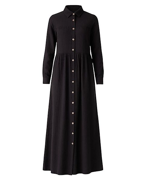 WENOR Sommerkleid Musselin Maxikleid 100% Baumwolle, mit Knopfleiste, 145 c günstig online kaufen
