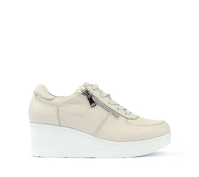 Celal Gültekin Plateau Keilabsatz Sneaker Reißverschluss Damen Sneaker Glat günstig online kaufen