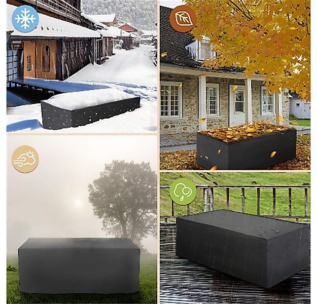 Mucola Gartenmöbel-Schutzhülle Schutzhülle für Rattan Gartenmöbel 180x120x9 günstig online kaufen