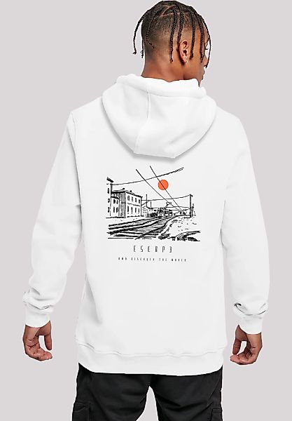 F4NT4STIC Kapuzenpullover "Escape Discover the World Town Train Station" Pr günstig online kaufen