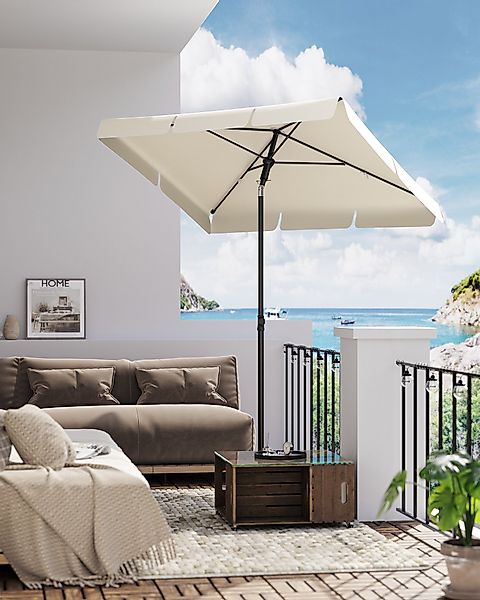 SONGMICS Sonnenschirm, LxB: 180,00x125,00 cm, Balkonschirm, günstig online kaufen