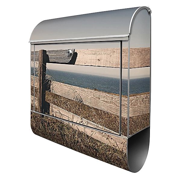 Banjado Design Briefkasten Silber Pulverbeschichtet 39x47x14cm 2 Schlüssel günstig online kaufen