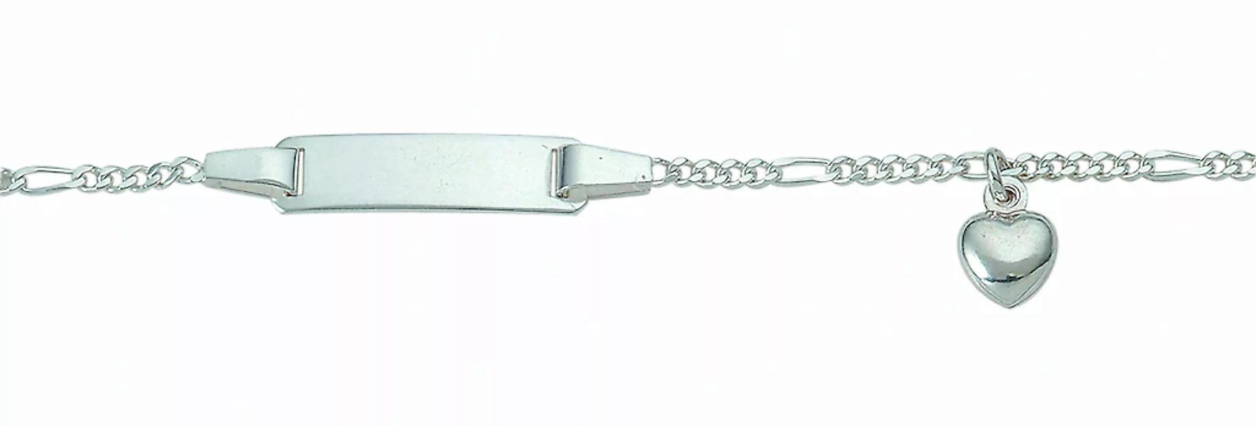 Adelia´s Silberarmband "Damen Silberschmuck 925 Silber Figaro Armband Mit M günstig online kaufen