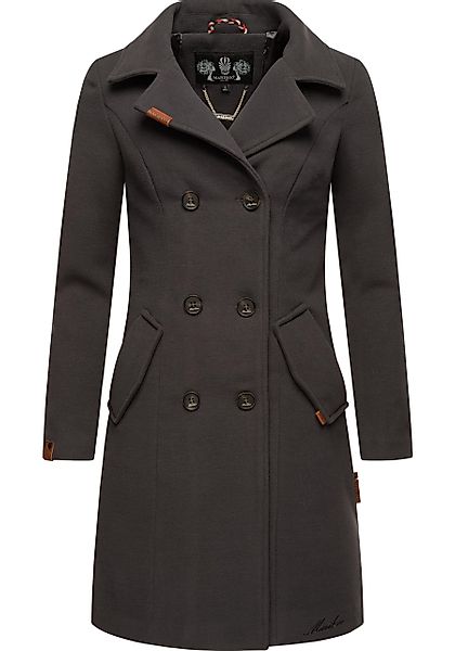 Marikoo Kurzmantel "Nanakoo" edler Damen Trenchcoat in Wollmantel-Optik günstig online kaufen