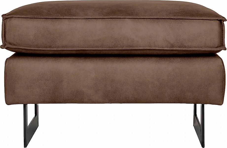 Places of Style Hocker »Pinto«, mit Keder, Metallfüßen und auch in Cord Bez günstig online kaufen