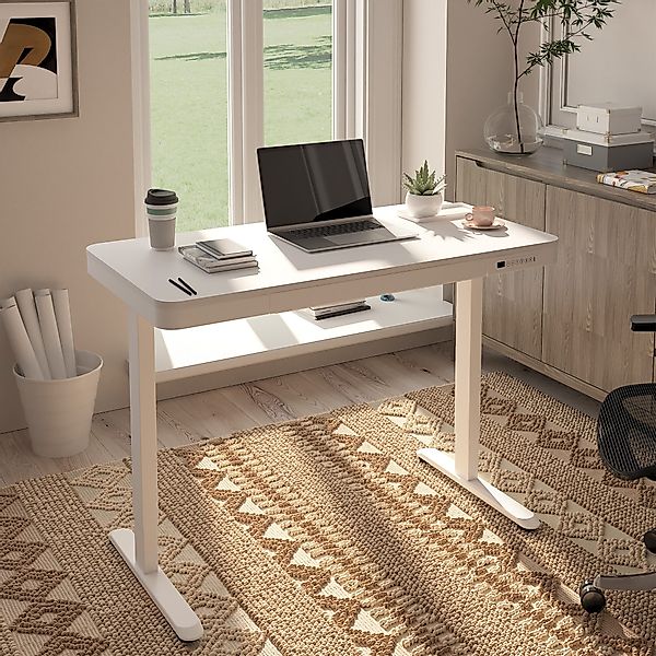 SANODESK Schreibtisch Höhenverstellbarer Schreibtisch mit Schublade günstig online kaufen