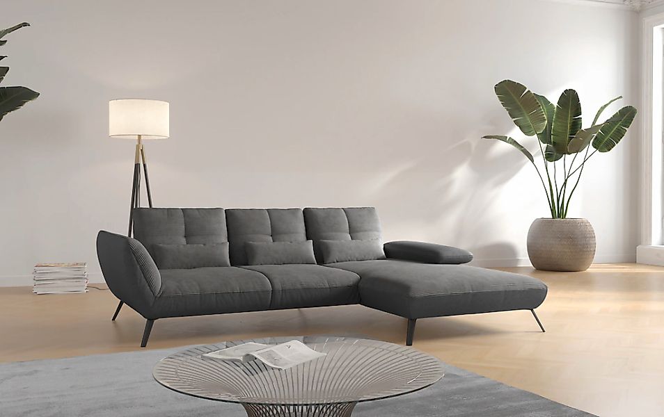 OTTO home Ecksofa "Mikado L-Form" inkl. Sitztiefenverstellung und Armteilve günstig online kaufen