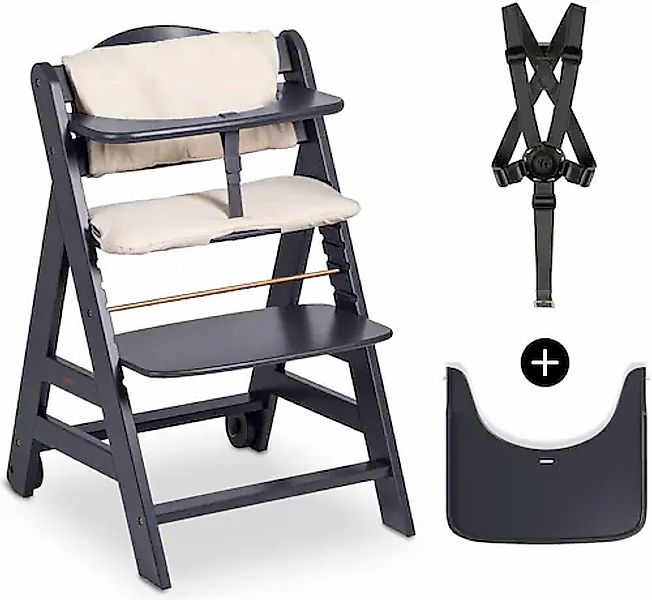 Hauck Hochstuhl »Beta+« () mit Holzrädern; FSC® - schützt Wald günstig online kaufen