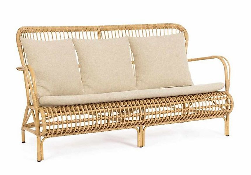 Bizzotto Gartensofa Gartensofa Florisel aus Rattan, Natur günstig online kaufen