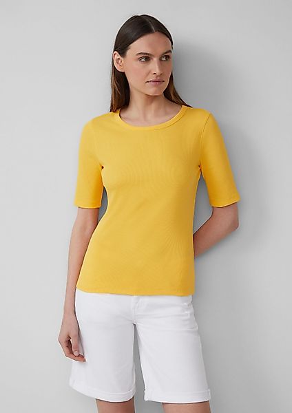 s.Oliver Kurzarmshirt T-Shirt Geripptes T-Shirt im günstig online kaufen