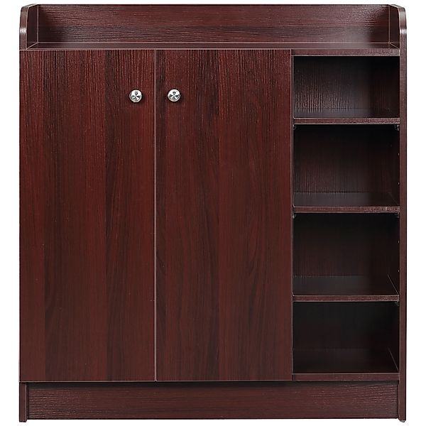 HOMCOM Schuhschrank Platzsparend und Modern aus Holz für 12 Paar Schuhe mit günstig online kaufen