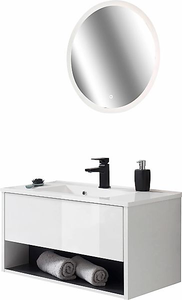 Home affaire Badmöbel-Set "Studio Line, Bad im modernen Design, 2-teiliges günstig online kaufen