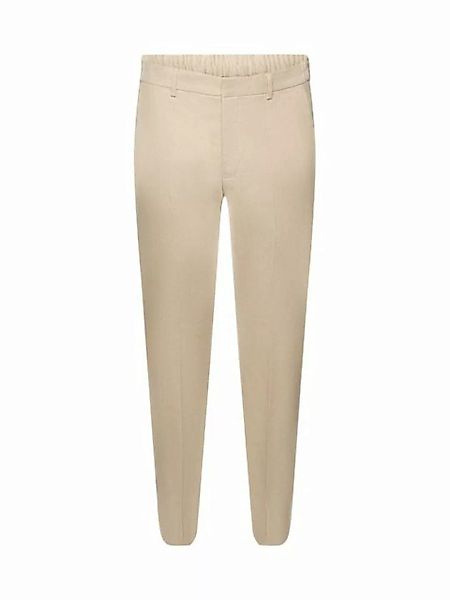 Esprit Collection Anzughose Schmal geschnittene Hose aus Baumwoll-Leinen-Mi günstig online kaufen