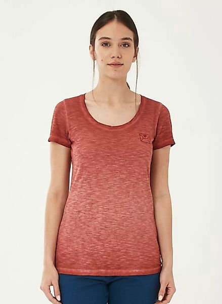 Garment Dyed T-shirt Aus Bio-baumwolle Mit Stickerei günstig online kaufen
