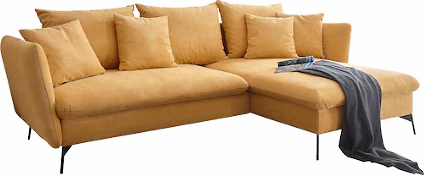 OTTO home Ecksofa »LIVORNO,258 cm, L-Form,« Schlaffunktion u. Bettkasten (1 günstig online kaufen
