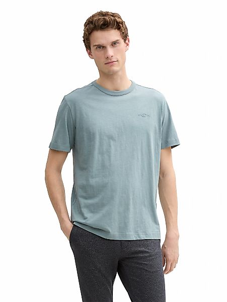 TOM TAILOR T-Shirt mit Logo Stickerei günstig online kaufen