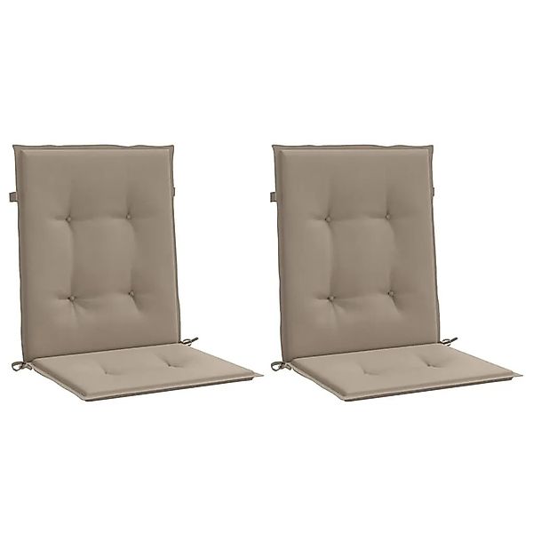 vidaXL Gartenstuhlauflagen für Niedriglehner 2 Stk Taupe 100x50x3 cm 47562 günstig online kaufen