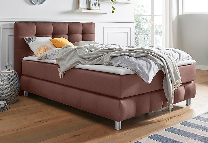 andas Boxspringbett "Salo" incl. Topper, 6 Breiten, 2 Härtegrade, TFK auch günstig online kaufen