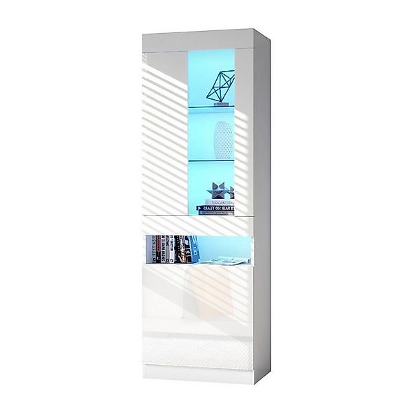 Gotagee Vitrine Kleiderschrank LED Einfachheit Anrichte Wohnzimmerschrank H günstig online kaufen