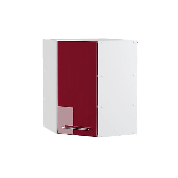 Vicco Eckhängeschrank Fame-Line, Bordeaux Hochglanz/Weiß, 57 cm (1 Hängesch günstig online kaufen