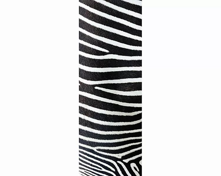 Dekopanel "Zebramuster" 1,00x2,80 m / Glattvlies Perlmutt günstig online kaufen
