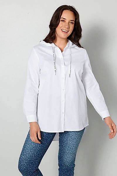 MIAMODA Hemdbluse Bluse Kapuze Langarm günstig online kaufen