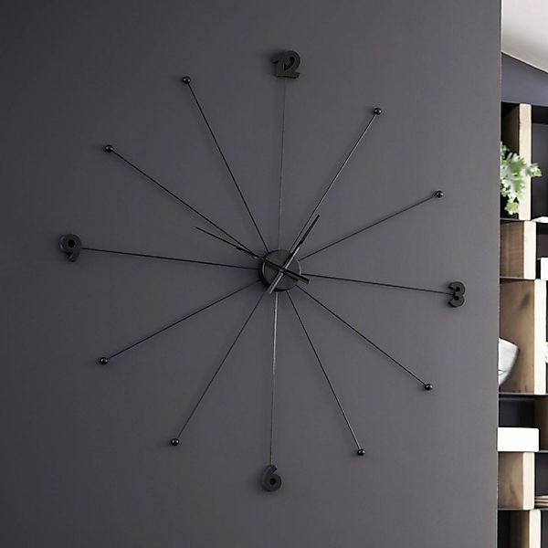 KARE Wanduhr Like Umbrella, Alu, Kunststoff, Ø 100 cm günstig online kaufen