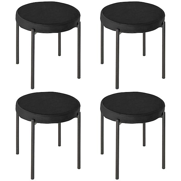 HOMCOM Esszimmerstuhl 4er-Set Esszimmerhocker Stapelbar Thekenhocker günstig online kaufen