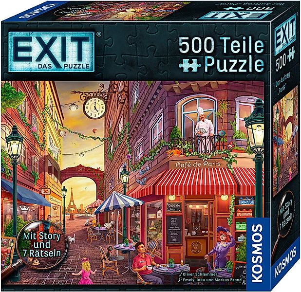 Kosmos Puzzle EXIT® Das Puzzle, Der Auftrag "Paris", 500 Puzzleteile, Made günstig online kaufen