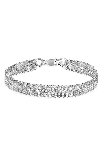 Elli Armband Breit Glieder Basic Silber günstig online kaufen