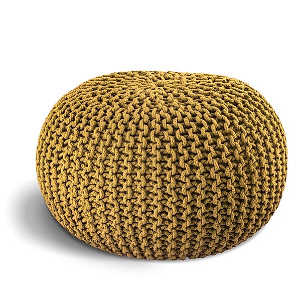 ELYFLAIR Pouf ELYFLAIR® Handgestrickter Pouf aus günstig online kaufen