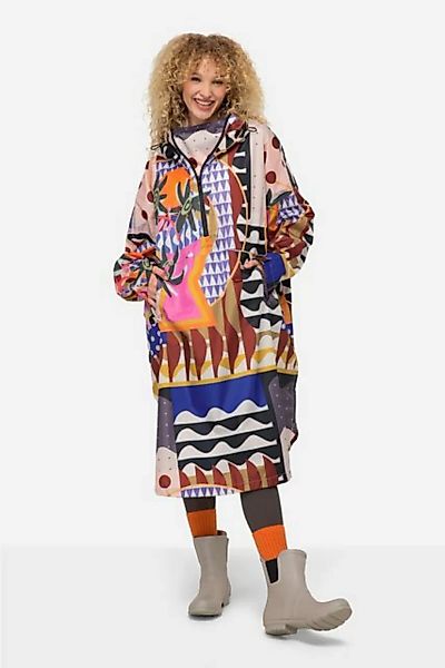 Laurasøn Funktionsjacke Funktions-Regencape Unisex Print Kapuze günstig online kaufen