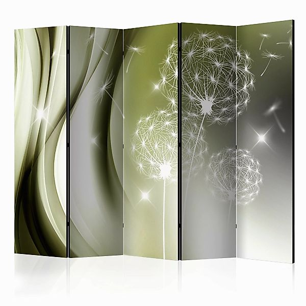 5-teiliges Paravent - Green Gentleness Ii [room Dividers] günstig online kaufen