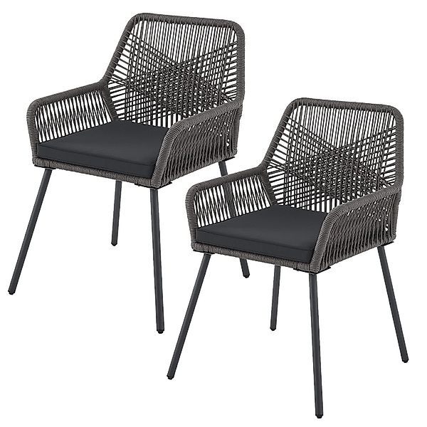 Juskys Gartenstuhl Kastos (2 St), Gartenmöbel günstig online kaufen