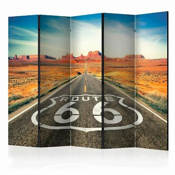 artgeist Paravent Route 66 II [Room Dividers] mehrfarbig Gr. 225 x 172 günstig online kaufen