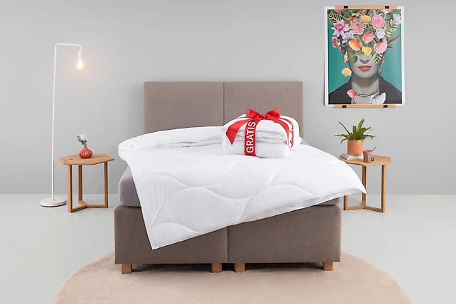 my home Microfaserbettdecke "Caelan, kaufe eine Decke - erhalte die Leichtb günstig online kaufen