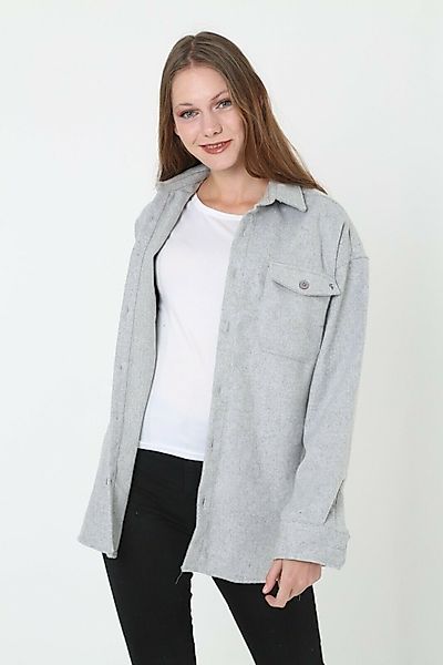 cofi1453 Hemdbluse Moderne Damen Hemdjacke Freizeithemd günstig online kaufen