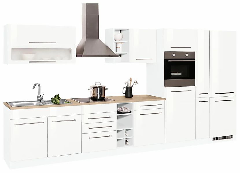 KOCHSTATION Küchenzeile »KS-Eton«, ohne E-Geräte, Breite 390 cm günstig online kaufen