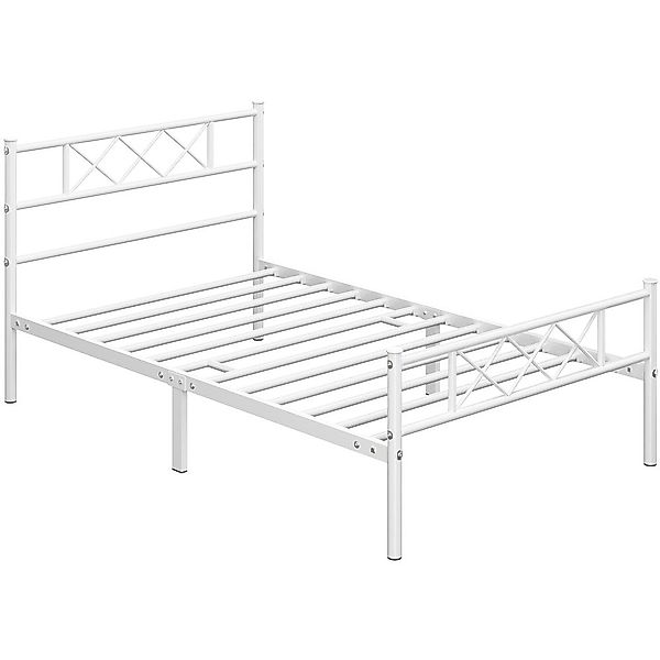 Yaheetech Bettgestell Metallbett mit Lattenrost, Bettrahmen günstig online kaufen