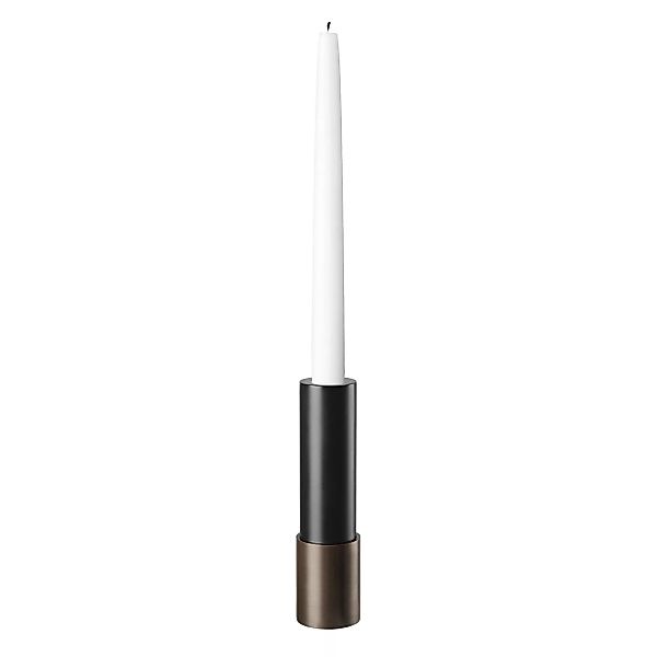Gubi - Candlestick Kerzenständer H 17cm - antik messing/ohne Kerze/Ø 4,5cm/ günstig online kaufen