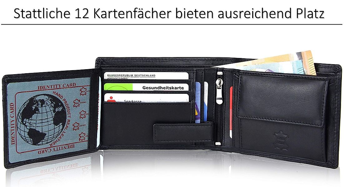 Frentree Geldbörse aus echtem Nappa Leder, günstig online kaufen