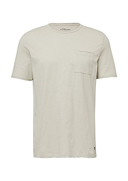 s.Oliver T-Shirt mit offenen Kanten günstig online kaufen