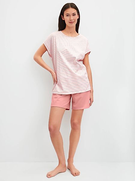 CALIDA Shorty "Lovely Nights" 2 Rundhalsausschnitt, Baumwolle, kurzärmelig günstig online kaufen