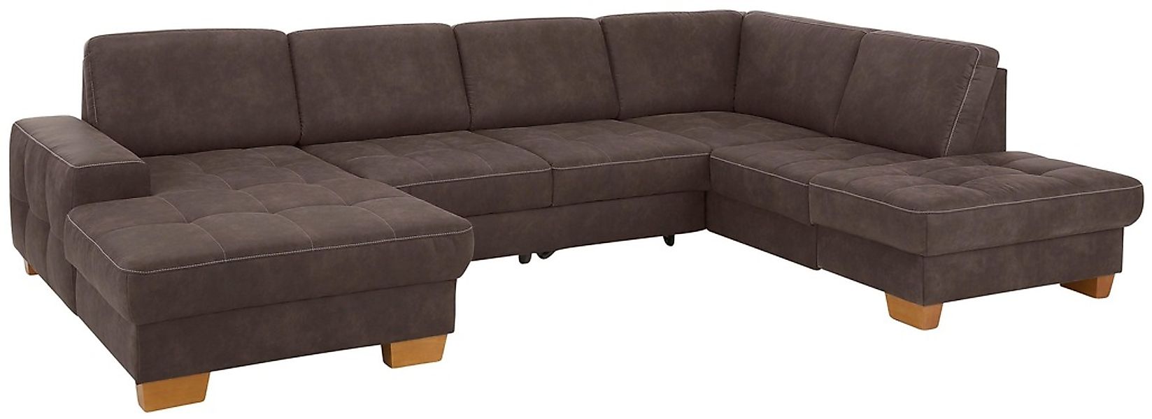 Home affaire Wohnlandschaft »Puccini U-Form« mit Federkern, Sitztiefenverst günstig online kaufen