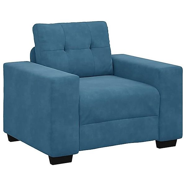 vidaXL Sofa Sessel Blau 59 cm Samt günstig online kaufen