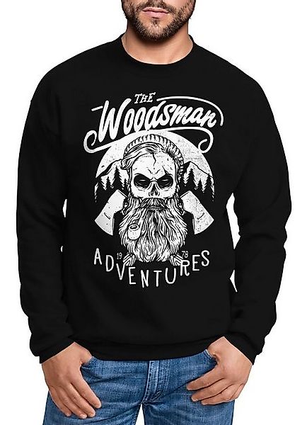 Neverless Sweatshirt Herren Sweatshirt Lumberjack Woodsman Hipster Bart Sku günstig online kaufen