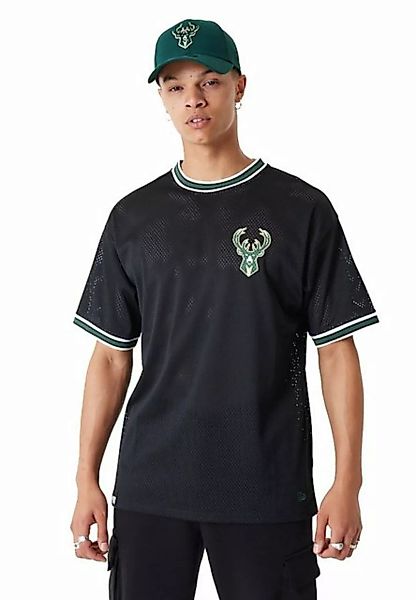 New Era T-Shirt New Era Herren T-Shirt NBA OS MESH TEE MILWAUKEE BUCKS Blac günstig online kaufen