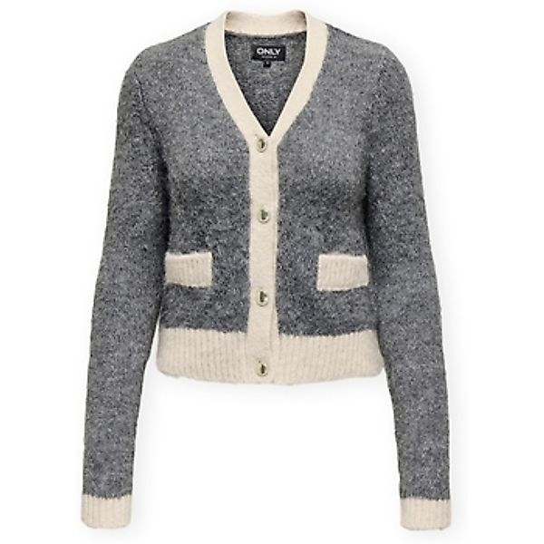 Only  Strickjacken Maggie Life Cardigan - Medium Grey Melange günstig online kaufen