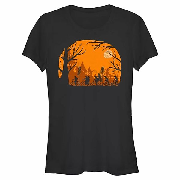 Netflix - Stranger Things - Gruppe Stranger Haunt - Halloween - Frauen T-Sh günstig online kaufen