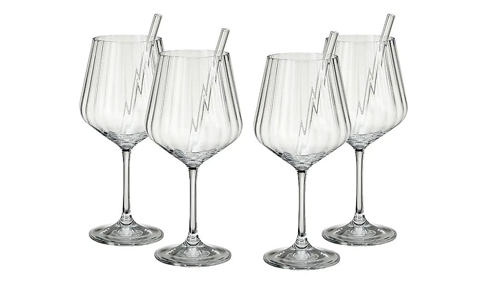Nachtmann Gin & Tonic Gläser mit Glastrinkhalmen  Tastes Good  ¦ transparen günstig online kaufen